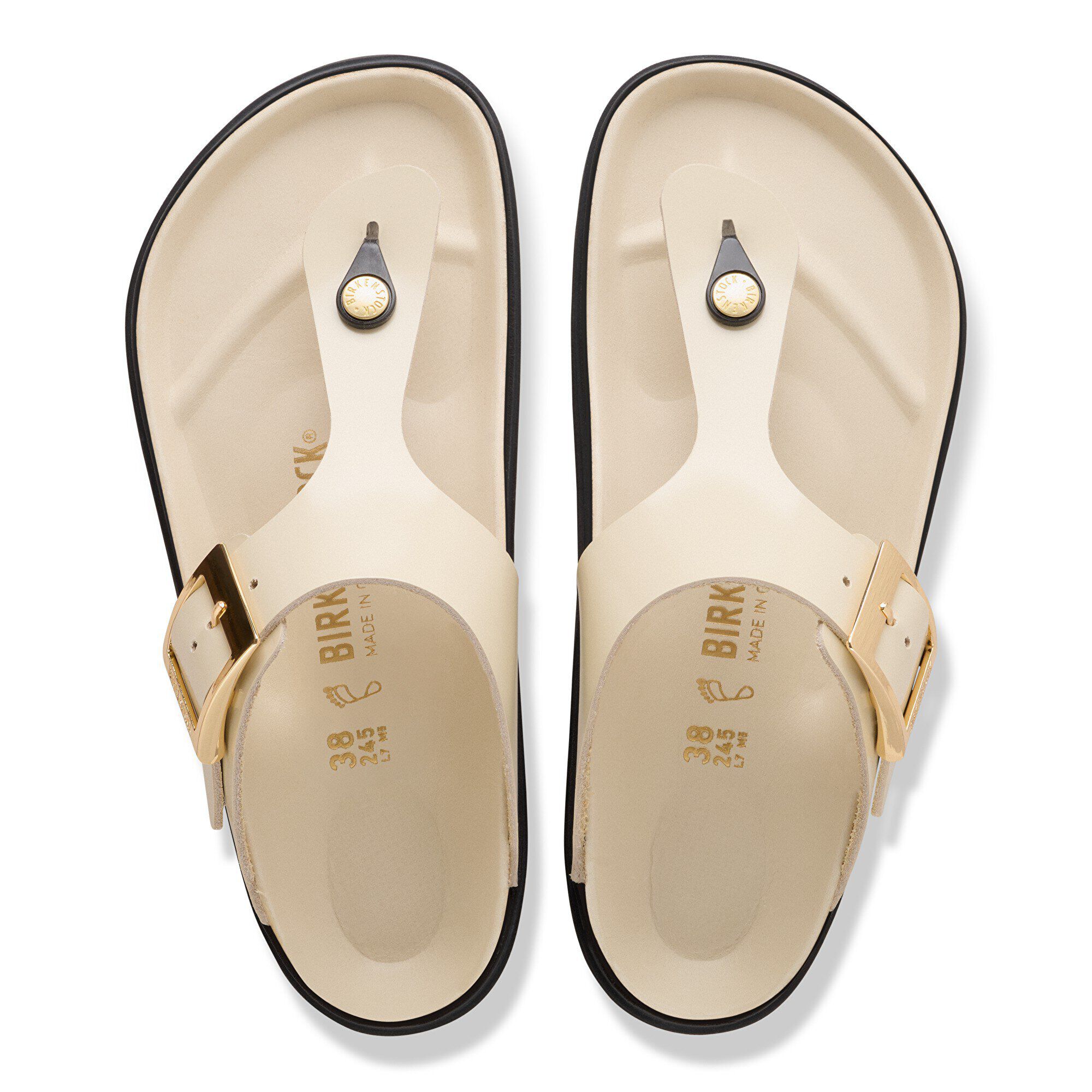 Gizeh Droplet Buckle Natural Leather Patent
